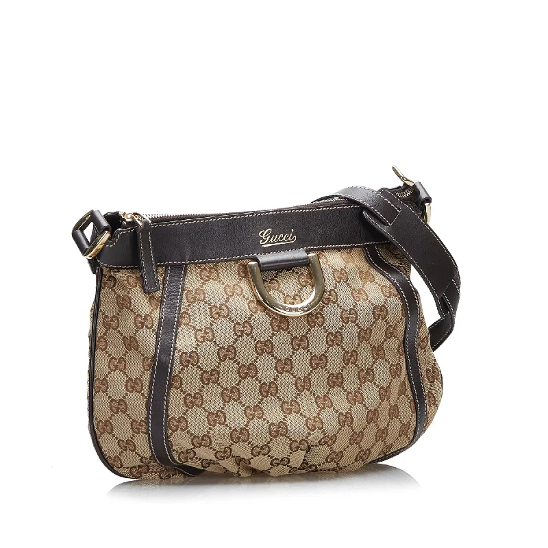 Party Bags For New Year's Eve And Special Occasions Gucci GG Canvas Abbey D Ring Crossbody Bag (SHG-tOPIPa)