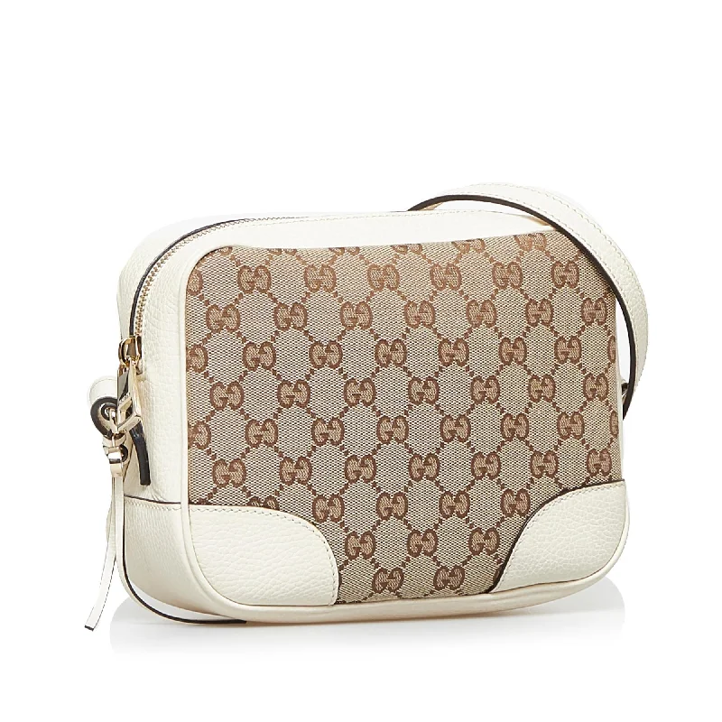 Discounted Designer Bags For Clearance Sale Gucci GG Canvas Bree Crossbody Bag (SHG-3EO6aJ)