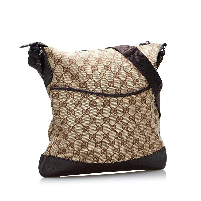 Minimalist Leather Bag For Modern Aesthetics Gucci GG Canvas Crossbody Bag (SHG-DUHgiy)