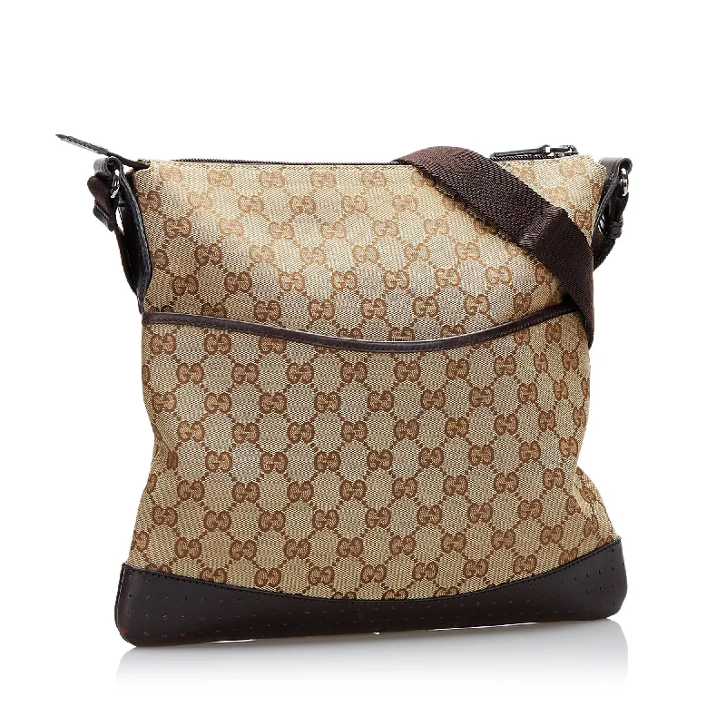Cyber Monday Discounts On Bags Gucci GG Canvas Crossbody (SHG-37107)