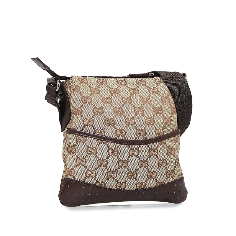 New Year Party Bag For Celebrations Gucci GG Canvas Crossbody (SHG-3LjGj8)