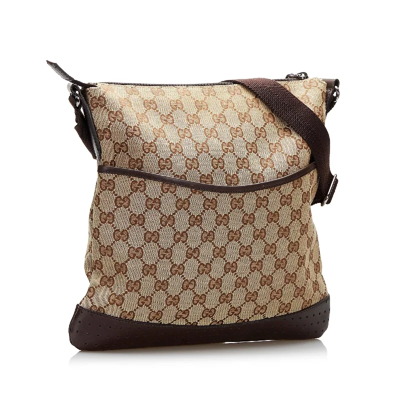 Limited Edition Bags For Collectors Gucci GG Canvas Crossbody (SHG-hh43k8)