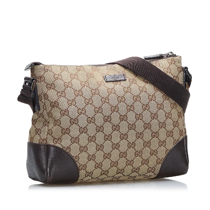 Bag For Luxury Lovers Gucci GG Canvas Crossbody (SHG-I6scNT)